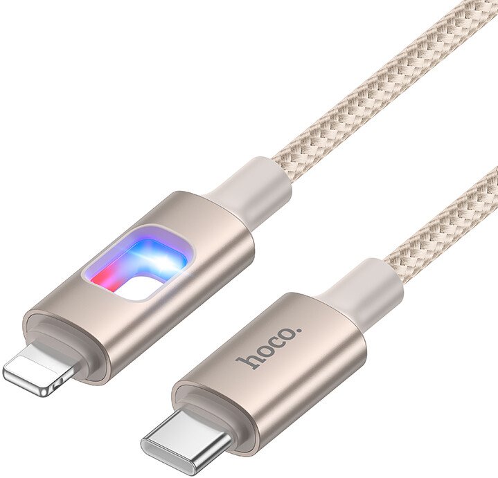 

Кабель Hoco U144 27W USB Type-C - Lightning (1.2 м, золотистый)