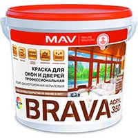 Краска MAV Brava ВД-АК-1035Д 20 л (белый полуглянцевый)
