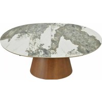 Кухонный стол Signal Marocco 160-200/90 (ceramic белый pandoro/орех)