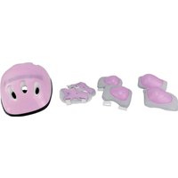 Роликовые коньки Cosmoride Honey + набор защиты (р-р 31-34, белый/фиолетовый)