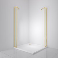Душевая стенка BelBagno LUCE-20-FIX-C-ORO