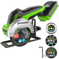 Угловая шлифмашина Greenworks GD24UCS (без АКБ)