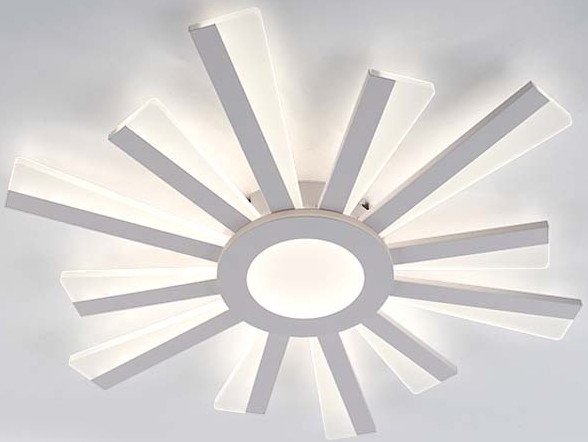 

Припотолочная люстра Estares Teresa 70W R-APP-550x50-White/White-220-IP20