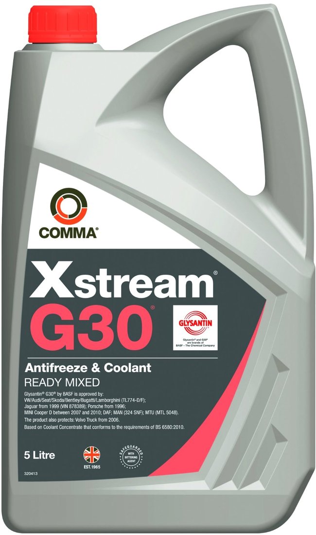

Антифриз Comma Xstream G30 Antifreeze & Coolant Ready Mixed 5л