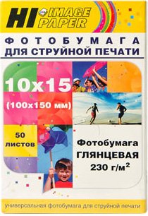 

Фотобумага Hi-Black Hi-Image глянцевая 10x15, 230 г/м2, 50 л [A21020U]