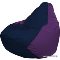 Кресло-мешок Flagman Груша Макси Г2.1-38 (фиолетовый/синий темный)