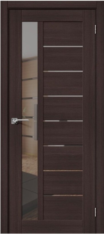 

Межкомнатная дверь el'Porta Порта-27 60x200 (Wenge Veralinga Mirox Grey)