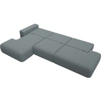 Угловой диван Лига диванов Лига-036 НПБ Модерн Лонг левый 124696L (рогожка амур серый)