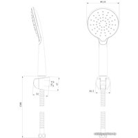 Душевая лейка Bravat D2122CP-ENG