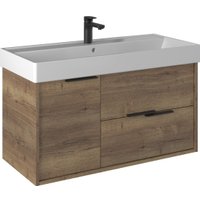  Briz Тумба с умывальником Тесо 100 243 03-20100-17 00 ВЕЛ (дуб веллингтон табак)