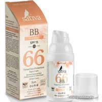 BB-крем Sativa Ухаживающий с тонирующим эффектом 66 Sand Beige SPF15