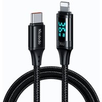 Кабель McDodo CA-1030 USB Type-C - Lightning (1.2 м, черный)