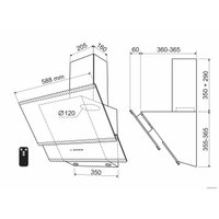 Кухонная вытяжка Holt HT-RH-015 60 (черный)