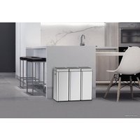 Мусорное ведро Eko Miragate Slim EK9270 30 л (светло-серый)