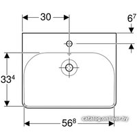 Умывальник Geberit Smyle Square 500.229.01.1