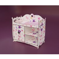 Кроватка для кукол Leader Toys Diamond Princess 82419 (короны)