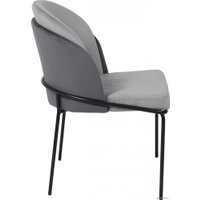 Стул AksHome Oswald (серый велюр HLR-21/светло-серый велюр HLR-19/черный)