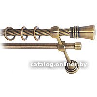 Карниз для штор Lm Decor Гиро 071 2р витой (антик, 3.2м)