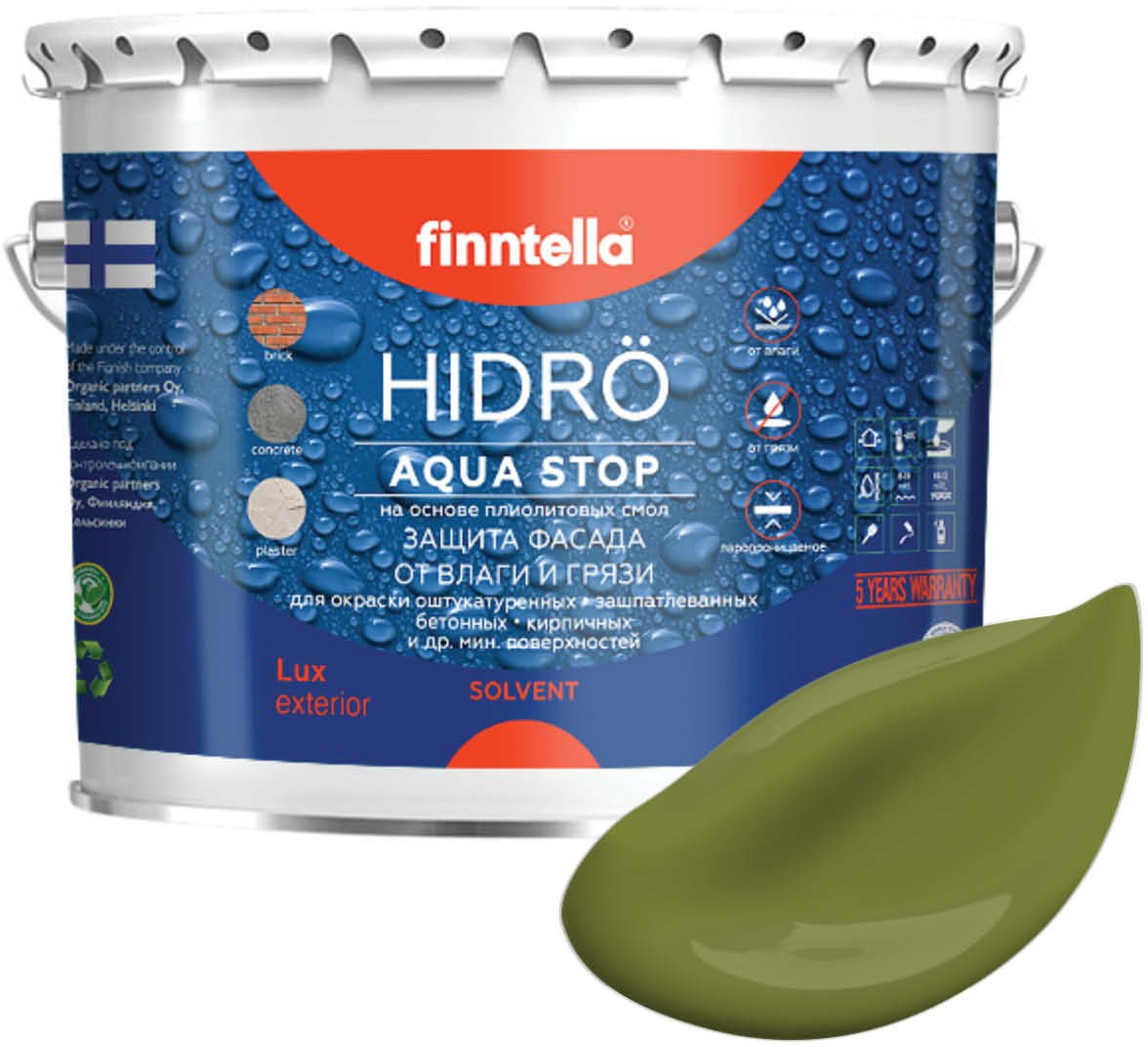 

Краска Finntella Hidro Ruoho F-14-1-3-FL030 2.7 л (зеленый)