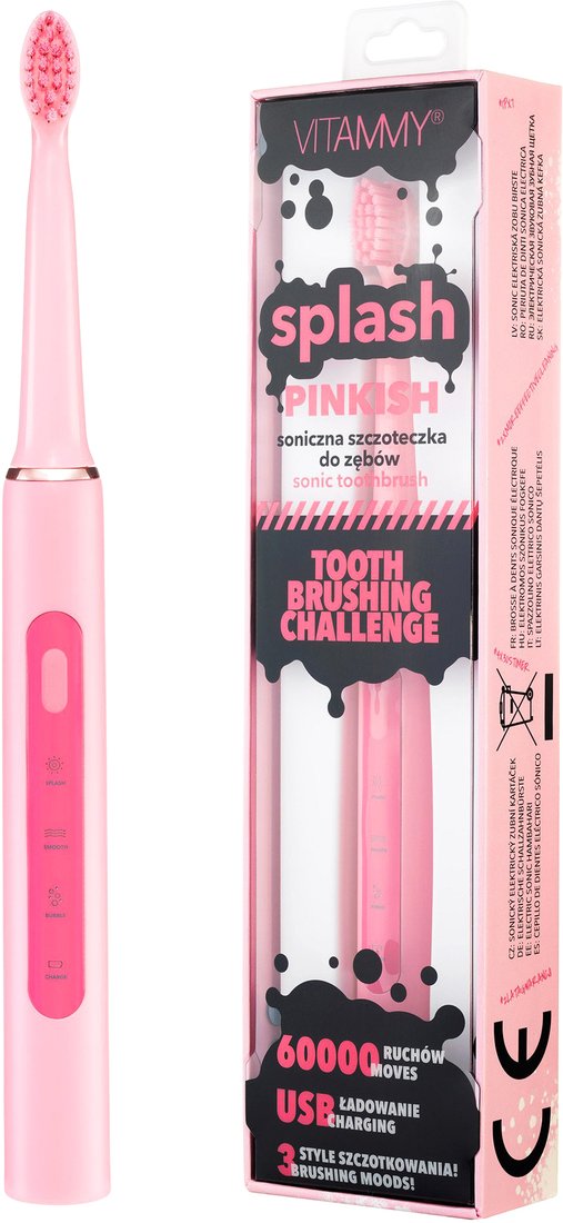 

Электрическая зубная щетка Vitammy Splash (розовый)