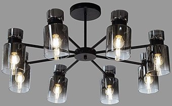 Люстра средней высоты Aitin Pro НПБ 02-8x40-105 07470/8 (черный)