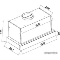 Кухонная вытяжка GrandGermes Toledo GC Auto 60 (белый)