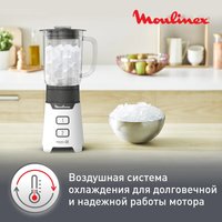 Стационарный блендер Moulinex LM16L110 (белый)