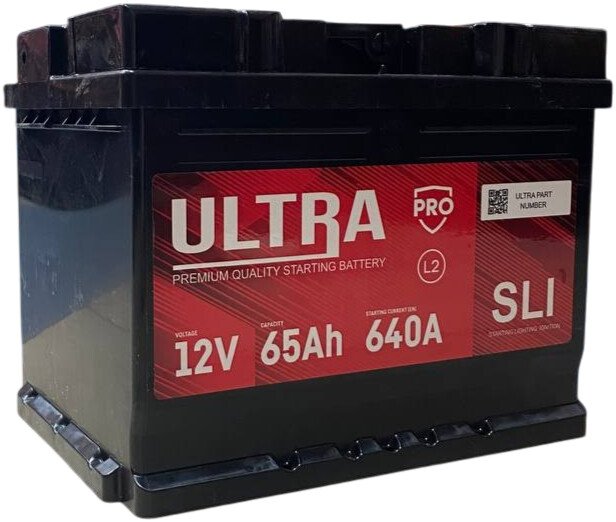 Автомобильный аккумулятор Ultra PRO R+ 640A (65 А·ч)