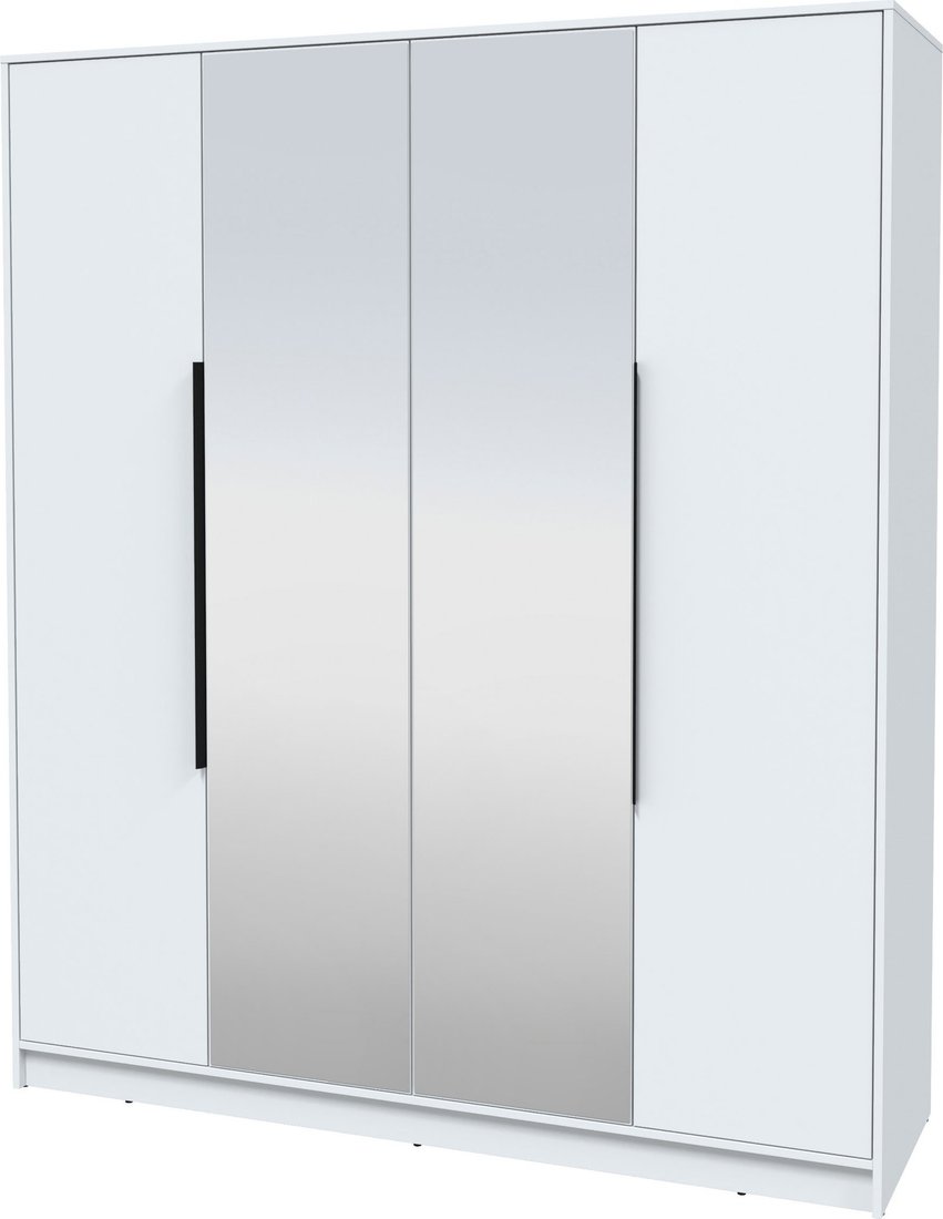 

Шкаф распашной Интерлиния Концепт КТ-Ш4з (белый платинум/белый платинум)