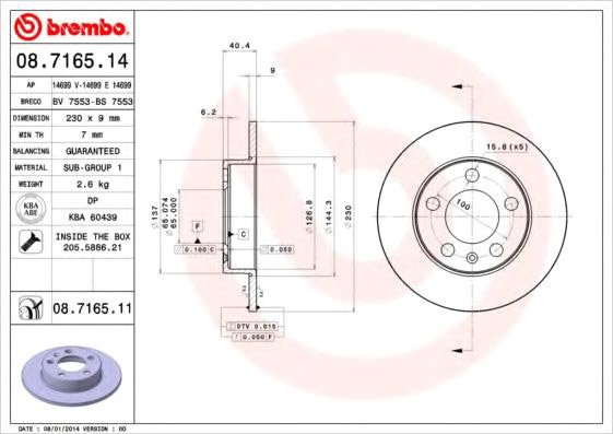 

Brembo 08716511