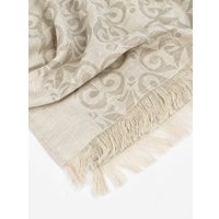 Плед Лен наш Орнамент 215963 (180x220, бежевый)