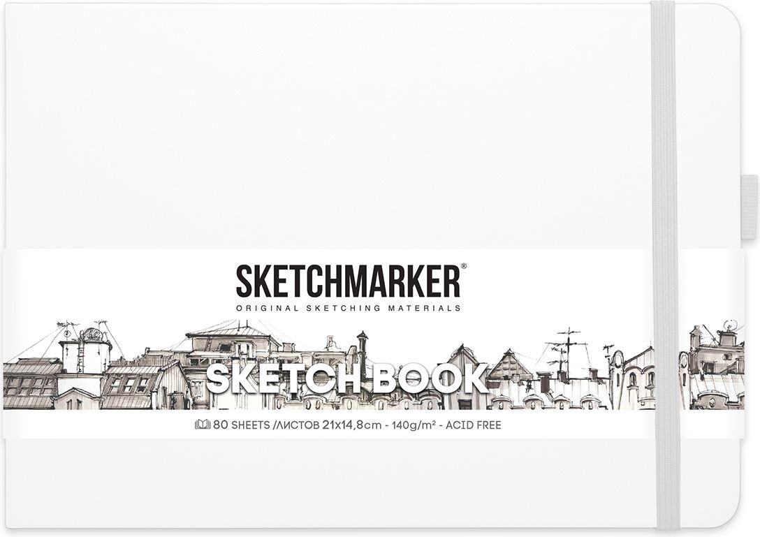 

Альбом для рисования Sketchmarker Скетчбук 2314104SM (80 л, белый пейзаж)