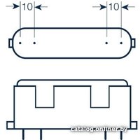 Люминесцентная лампа Osram Dulux F 2G10 24 Вт 4000 К