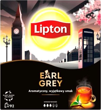 Зеленый чай Lipton Earl Grey Tea 92 шт