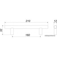 Ручка мебельная Boyard RR002W.5/160
