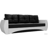Диван Лига диванов Сатурн 101040 (экокожа, черный/белый)