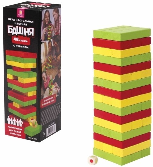 

Настольная игра Золотая сказка Цветная башня 662295