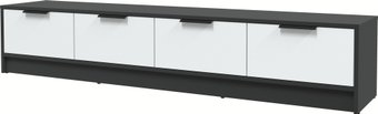 Тумба Интерлиния ТВ Концепт КТ-ТВ4-35 (белый платинум/антрацит)