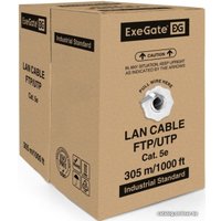 Кабель ExeGate UTP4-C5e-CU-S24-IN-PVC-GY-305-FLUKE UTP