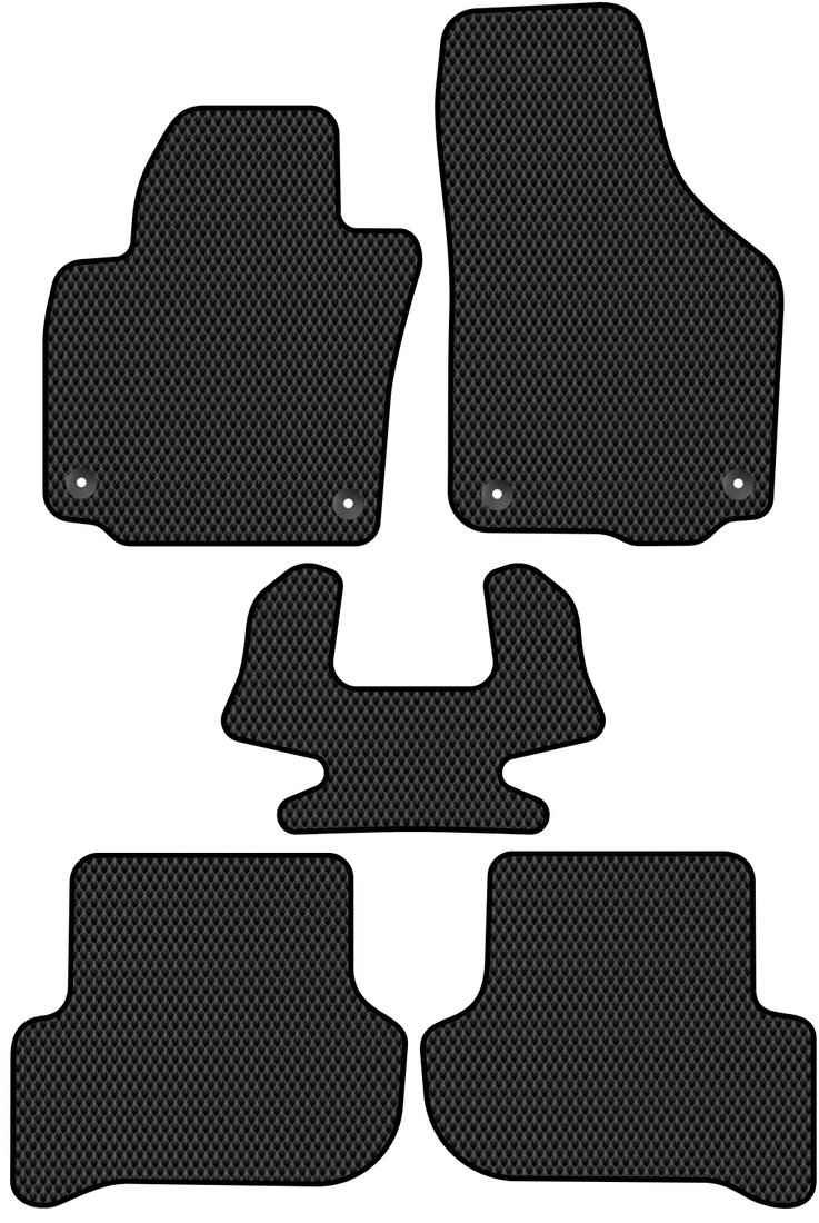 

Комплект ковриков для авто Alicosta Skoda Yeti I (suv / 5L) 2009 - 2018 (черный, ромб)