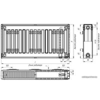 Стальной панельный радиатор Лидея ЛУ 20-520 500x2000