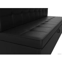 Диван Лига диванов Техас 340 (экокожа черный)