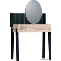 Туалетный столик с зеркалом Глазов Nature 43 (гаскон пайн/черный)