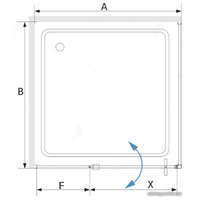 Душевой уголок RGW SV-43B 100x90 (черный/прозрачное стекло)