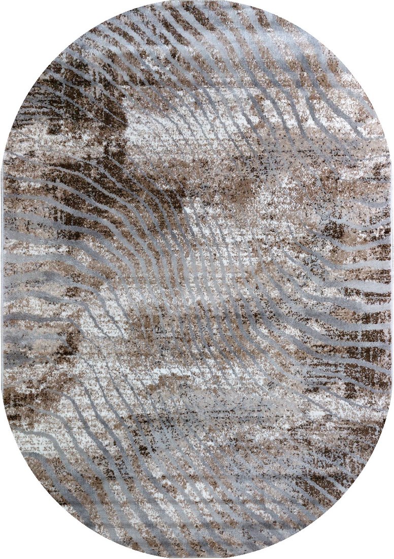 

Ковер для жилой комнаты Bossan Nizza 2476A-KAHVE-AGRI-OVAL (2x3)