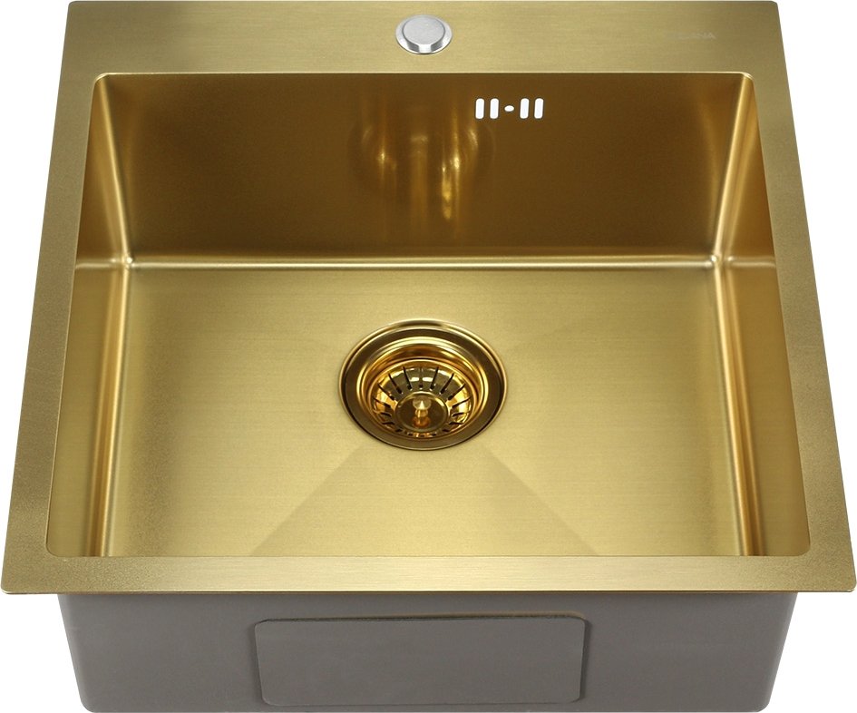 

Кухонная мойка Melana ProfLine D5050HG (сатин золотой, глубина 20 см, сталь 3 мм)