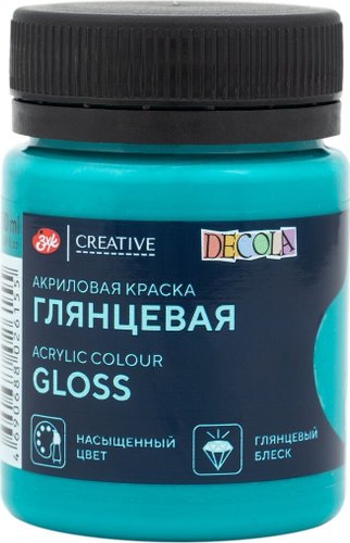 Акриловая краска Невская палитра Декола 2928541 (50 мл, 541 аквамарин)