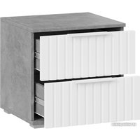 Тумба Трия Хилтон (ателье светлый/белый матовый)