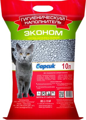 

Наполнитель для туалета Барсик Эконом 10 л