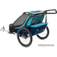 Детский велоприцеп Thule Chariot Cross 2 (Thule Blue/Poseidon)
